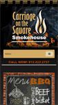 Mobile Screenshot of carriageonthesquaresmokehouse.com