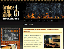 Tablet Screenshot of carriageonthesquaresmokehouse.com